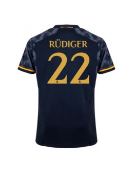 Real Madrid Antonio Rudiger #22 Replika Borta Kläder 2023-24 Kortärmad